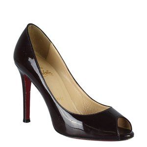 Christian Louboutin Yolanda 120 Patent Leather Pumps, Size 36 (206672)